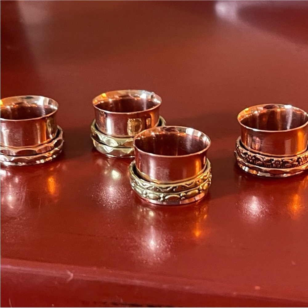 Handmade Copper Meditation Medicine rings